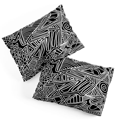 Fimbis Monochrome Chaos Pillow Shams
