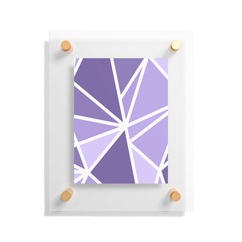 Fimbis Mosaic Purples Floating Acrylic Print