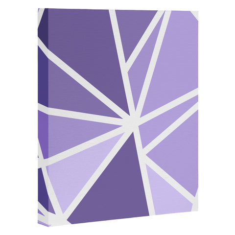 Fimbis Mosaic Purples Art Canvas