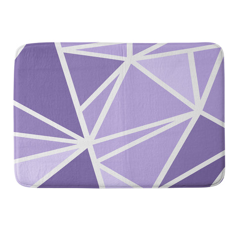 Fimbis Mosaic Purples Memory Foam Bath Mat
