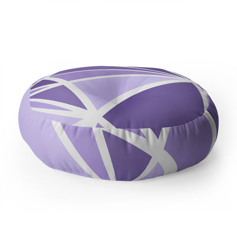 Fimbis Mosaic Purples Floor Pillow Round