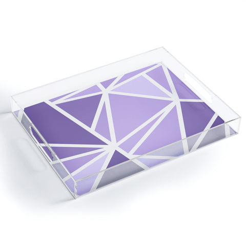 Fimbis Mosaic Purples Acrylic Tray
