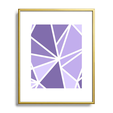 Fimbis Mosaic Purples Metal Framed Art Print