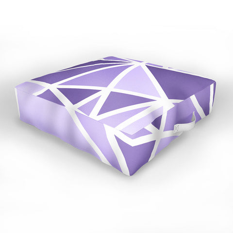 Fimbis Mosaic Purples Outdoor Floor Cushion