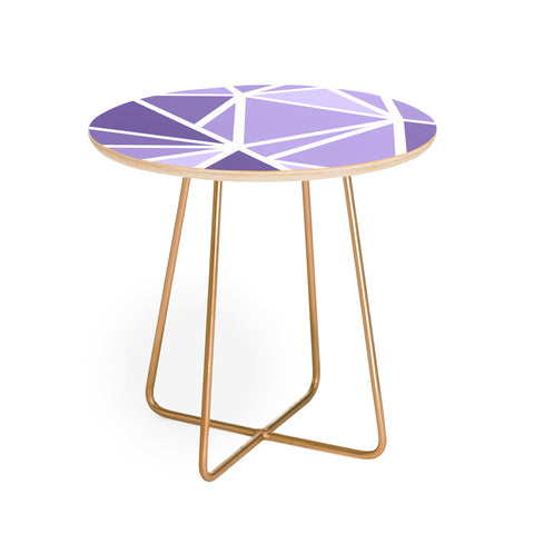 Fimbis Mosaic Purples Round Side Table