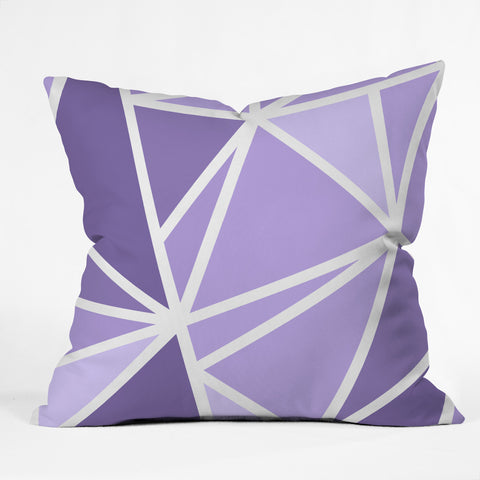 Fimbis Mosaic Purples Outdoor Throw Pillow