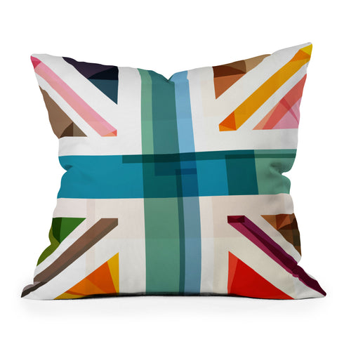 Fimbis MultiCultural Britain Throw Pillow