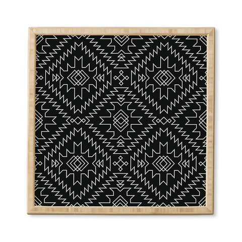 Fimbis NavNa Black and White 1 Framed Wall Art