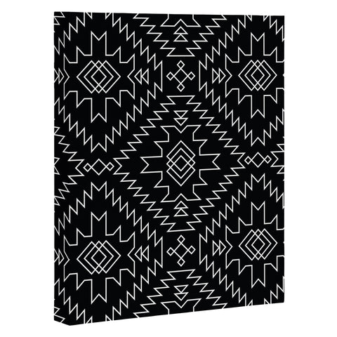 Fimbis NavNa Black and White 1 Art Canvas