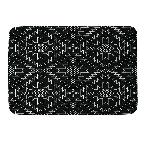Fimbis NavNa Black and White 1 Memory Foam Bath Mat