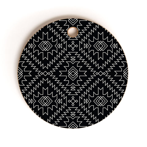 Fimbis NavNa Black and White 1 Cutting Board Round