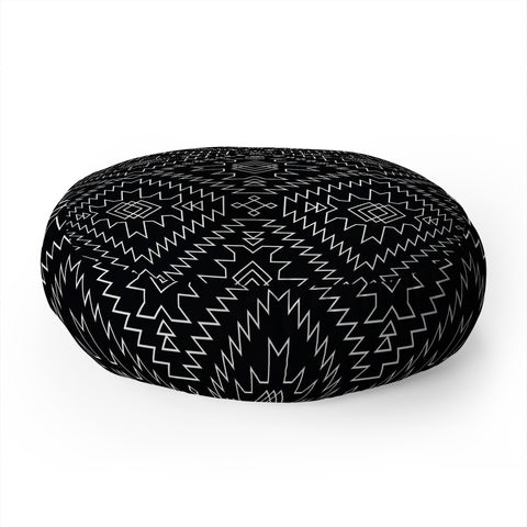 Fimbis NavNa Black and White 1 Floor Pillow Round