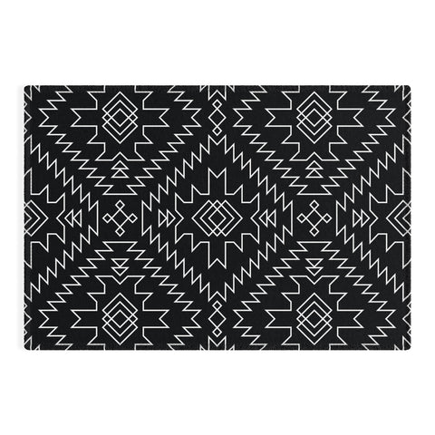 Fimbis NavNa Black and White 1 Outdoor Rug