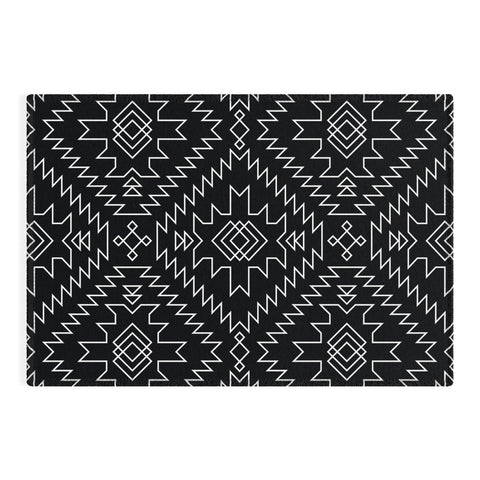 Fimbis NavNa Black and White 1 Outdoor Rug