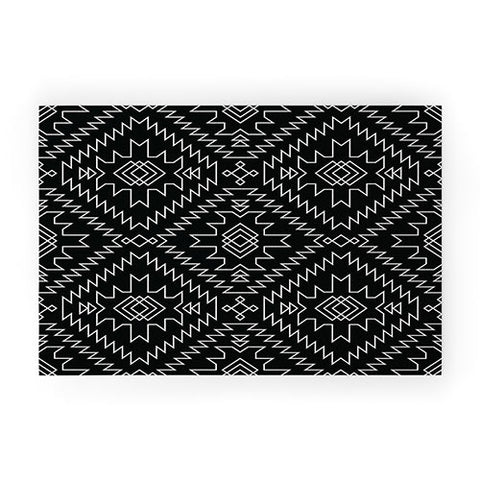 Fimbis NavNa Black and White 1 Welcome Mat