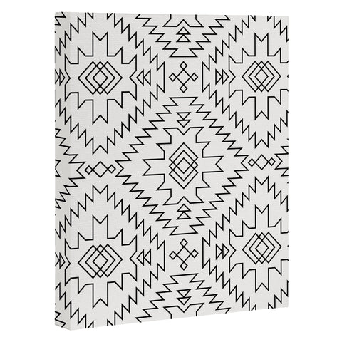 Fimbis NavNa Black and White 2 Art Canvas