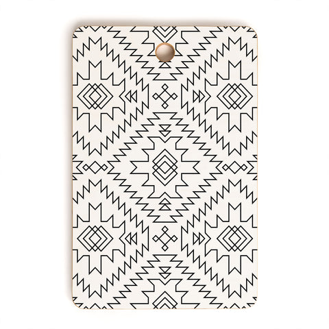 Fimbis NavNa Black and White 2 Cutting Board Rectangle