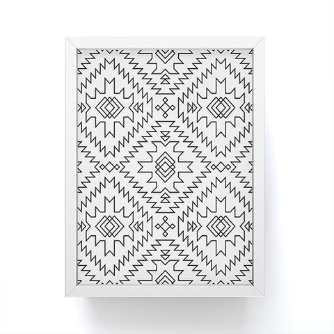 Fimbis NavNa Black and White 2 Framed Mini Art Print