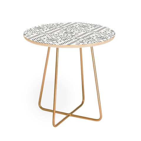 Fimbis NavNa Black and White 2 Round Side Table