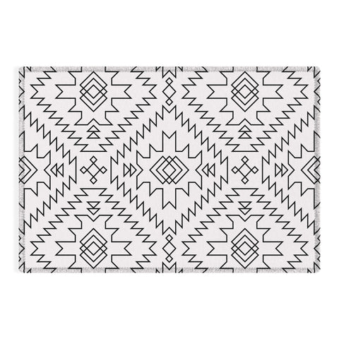 Fimbis NavNa Black and White 2 Outdoor Rug