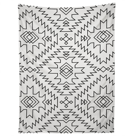 Fimbis NavNa Black and White 2 Tapestry