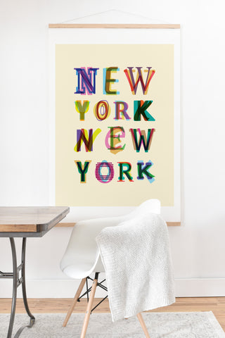 Fimbis New York New York Art Print And Hanger