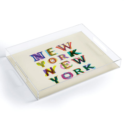 Fimbis New York New York Acrylic Tray