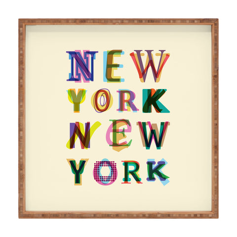Fimbis New York New York Square Tray