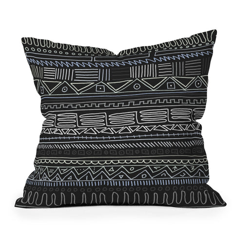 Fimbis Nordic Doodle Throw Pillow