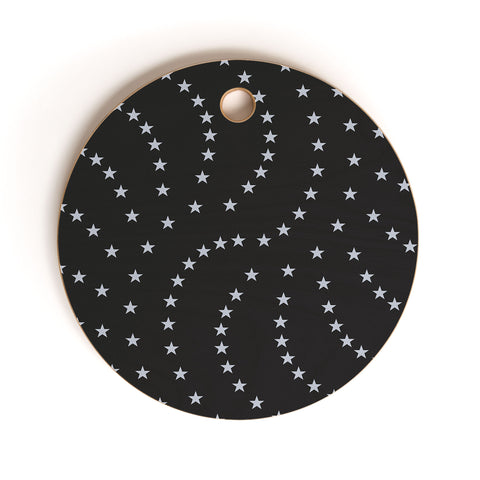 Fimbis Nordic Night Sky Cutting Board Round
