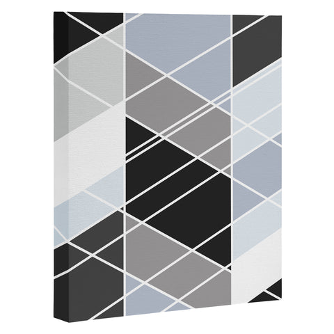 Fimbis Nordic Slant Geometric Art Canvas