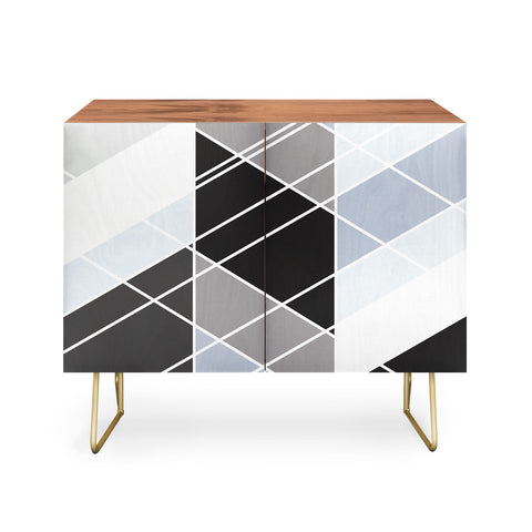 Fimbis Nordic Slant Geometric Credenza
