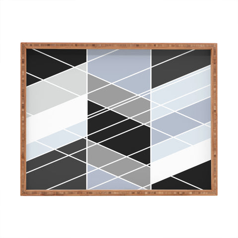 Fimbis Nordic Slant Geometric Rectangular Tray