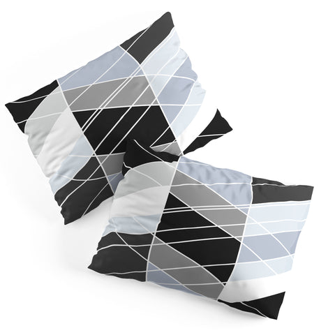 Fimbis Nordic Slant Geometric Pillow Shams