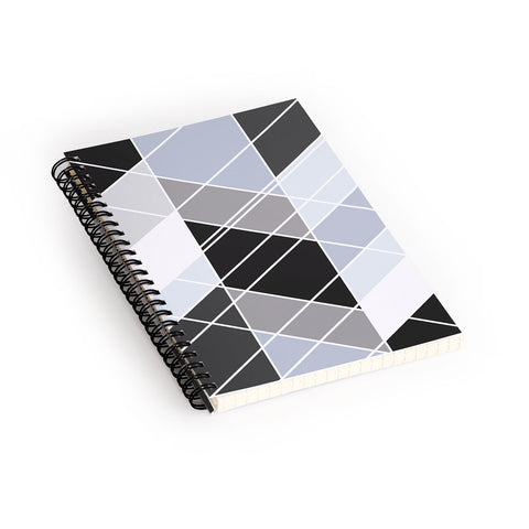 Fimbis Nordic Slant Geometric Spiral Notebook