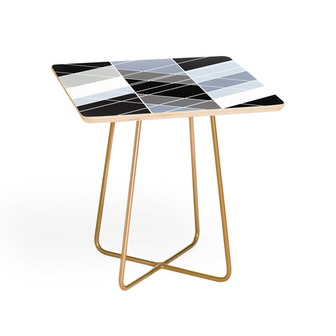 Fimbis Nordic Slant Geometric Side Table