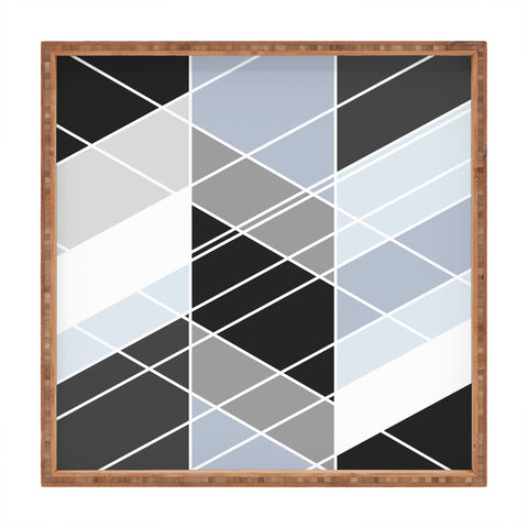 Fimbis Nordic Slant Geometric Square Tray