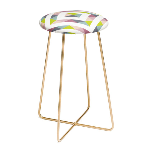 Fimbis Patchwork Spring Counter Stool