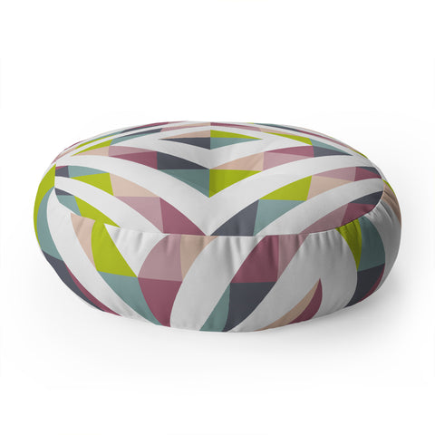 Fimbis Patchwork Spring Floor Pillow Round