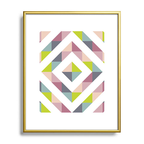 Fimbis Patchwork Spring Metal Framed Art Print