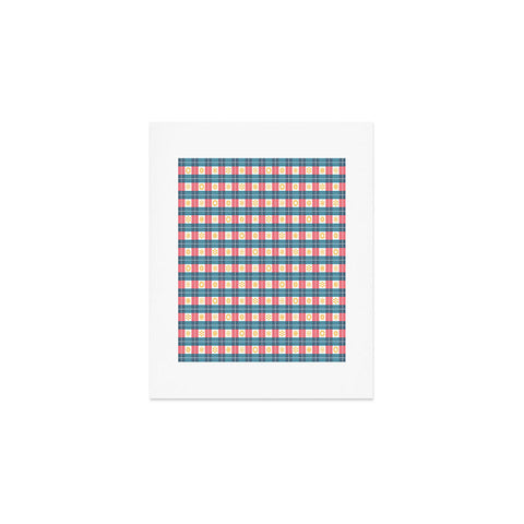 Fimbis Plaid Sun Art Print