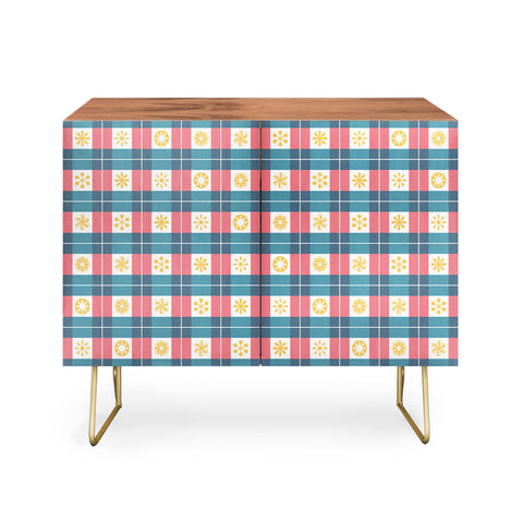 Fimbis Plaid Sun Credenza