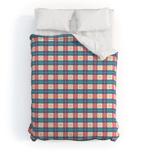 Fimbis Plaid Sun Duvet Cover