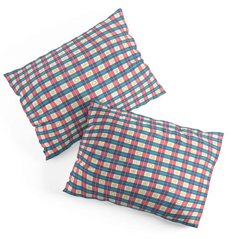 Fimbis Plaid Sun Pillow Shams
