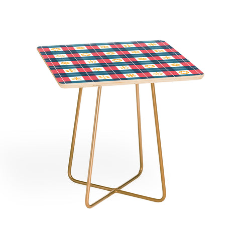 Fimbis Plaid Sun Side Table