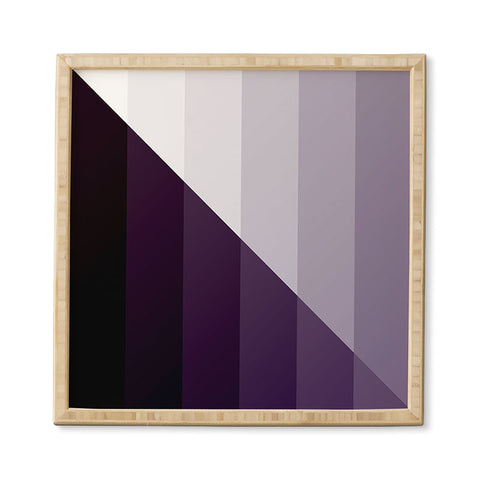 Fimbis Purple Gradient Framed Wall Art