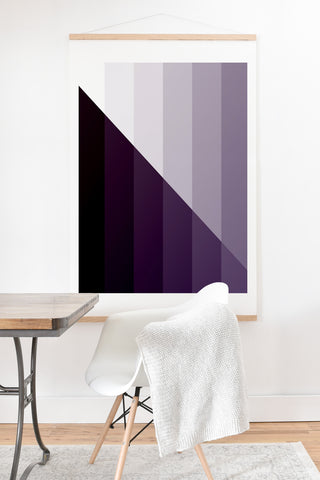 Fimbis Purple Gradient Art Print And Hanger
