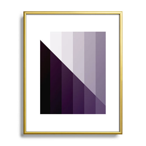Fimbis Purple Gradient Metal Framed Art Print