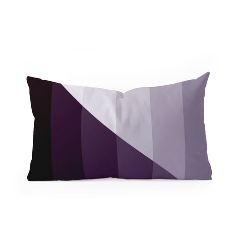 Fimbis Purple Gradient Oblong Throw Pillow