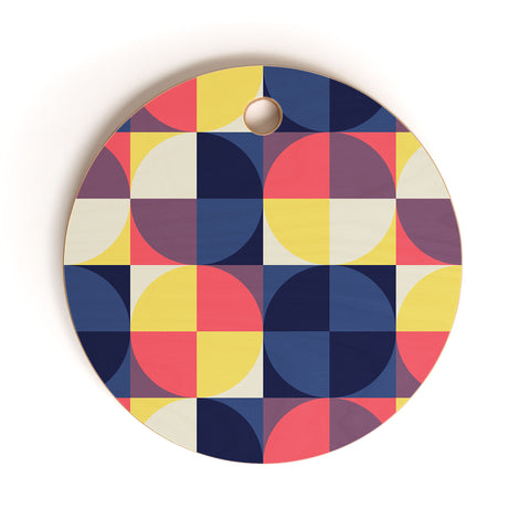 Fimbis Quarters Quilt Cutting Board Round